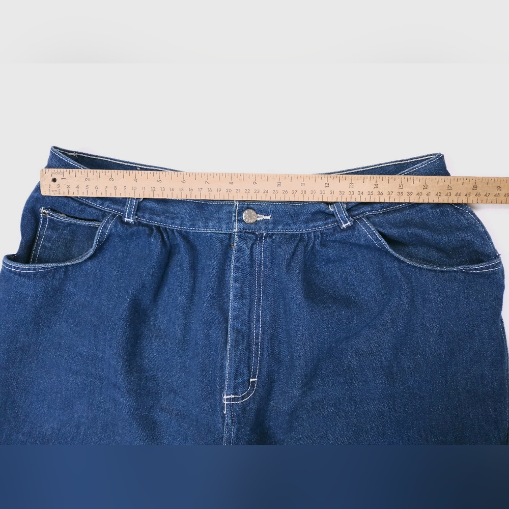 Gitano Vintage 80s Womens High Waisted Denim Jeans Size 38 Short Dark Wash - Picture 3 of 15